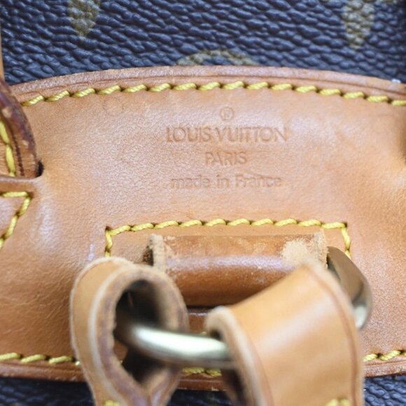 LOUIS VUITTON Mini Montsouris Backpack Bag Monogram Leather Brown M51137 78KC503 main image 6